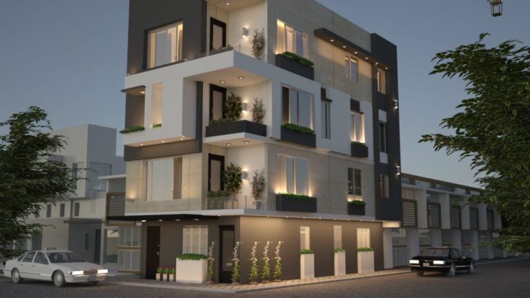 تصميم مبنى تجاري في منطقة الاعظمية