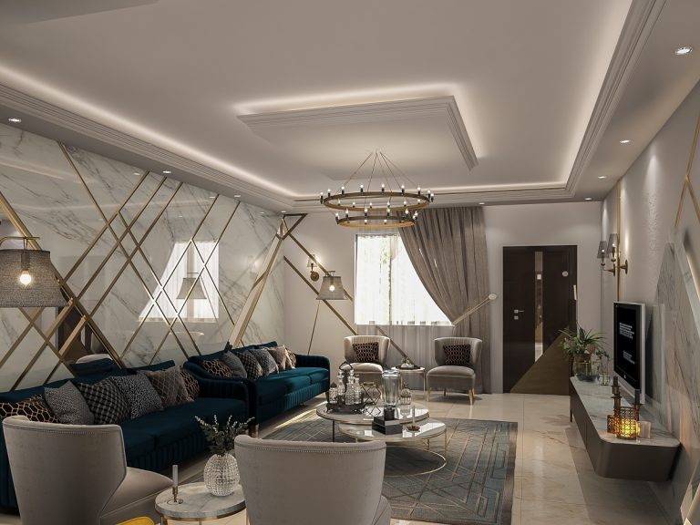 تصميم وتنفيذ استقبال نيو كلاسك في العرصات