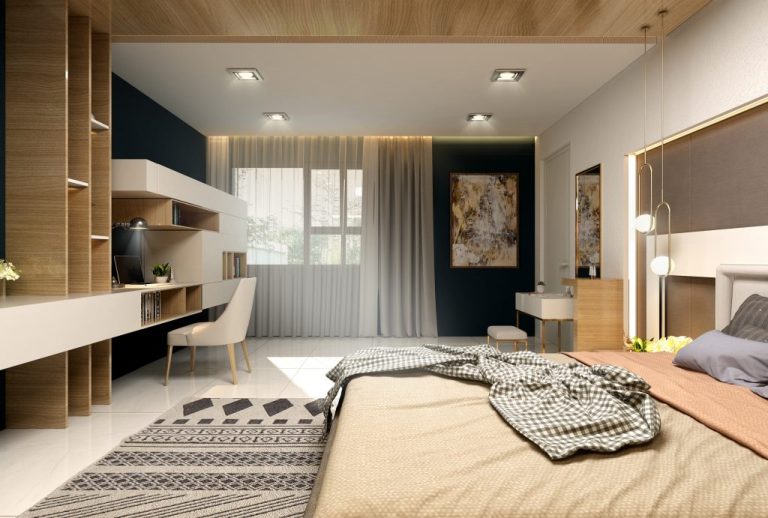 تصميم غرفة نوم ماستر في حي العدل