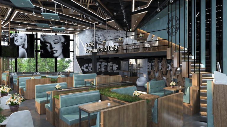 تصميم وتنفيذ كوفي شوب انستايل في دريم مول شارع الربيعي