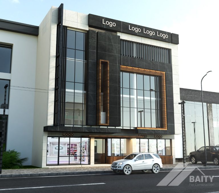 تصميم وتنفيذ بناية مجمع طبي في شارع فلسطين -ساحة بيروت