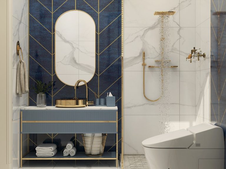 تصميم وتنفيذ حمام لمنزل في منطقة الكرادة